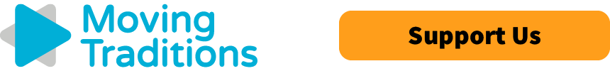Moving Traditions logo and button to donate page